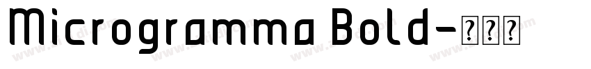 Microgramma Bold字体转换